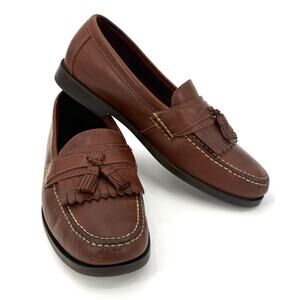Dexter Leather Kilt Tassel Loafers Shoes Brown Preppy Academia SZ 11 Handcrafted